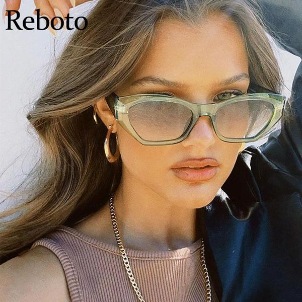 

sunglasses small cat eye lady 2021 fashion green gradient sun glasses female uv400 vintage shades for women eyewear, White;black