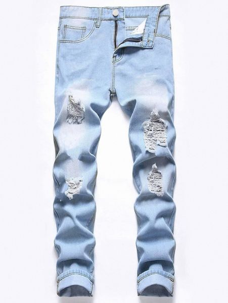 

men ripped skinny jeans e7tv#, Blue