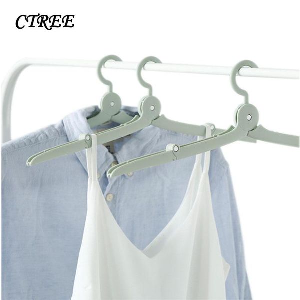 

hangers & racks ctree multi-function mini folding hanger dorm room clothes to dry magic stretch traveling companion c365