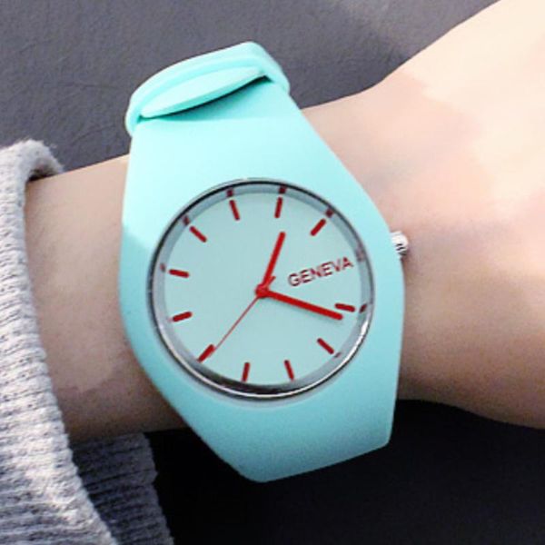 

wristwatches luxury silicone watch women watches jelly gel casual quartz analog sports girls clocks wrist montre femme orologio donna, Slivery;brown