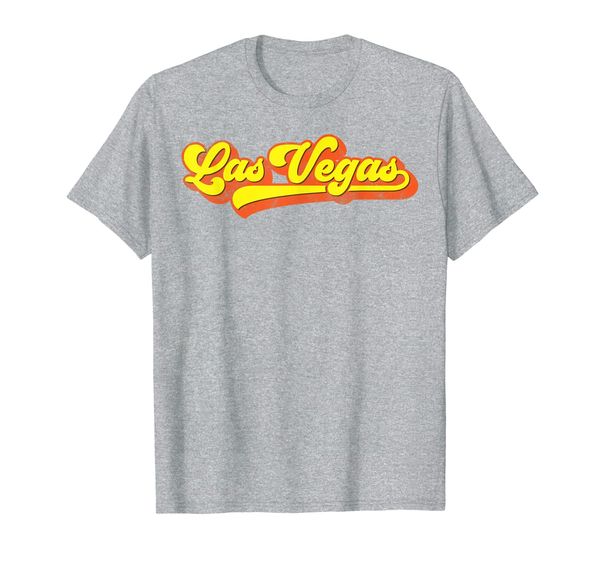 

las vegas classic vintage seventies 70s baseball style t-shirt, White;black
