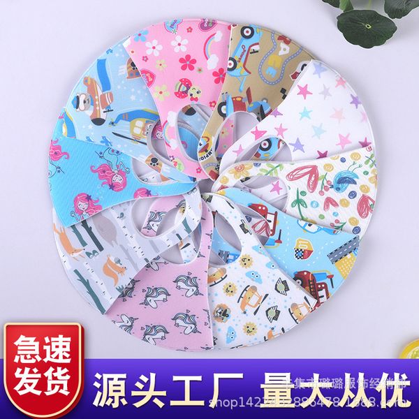 

thickened children's printed mask 3d stereo student breathable washable dustproof cartoon three layer boy