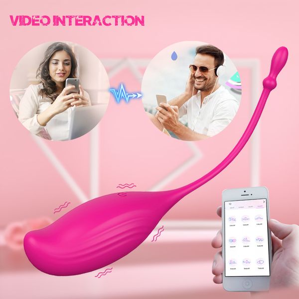 App per massaggi Controllo wireless Uovo vibratore Stimolatore clitoride femminile Palla vaginale Palla geisha Massaggiatore punto G vaginale Giocattolo del sesso per coppie