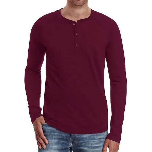 

men's fashion casual solid color long sleeve t-shirt pullover t-shirts, White;black