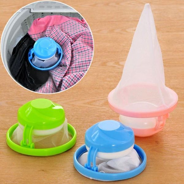 

laundry bags washing machine lint filter bag mesh hair catcher floating ball pouch