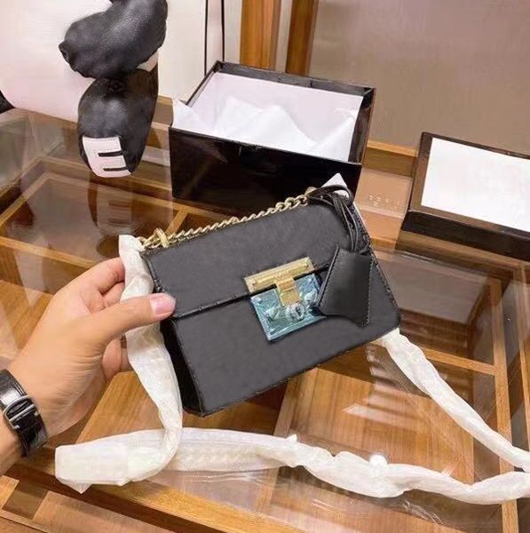 

fashion catwalk ladies shoulder bag big designer pu leather golden chain messenger female hand