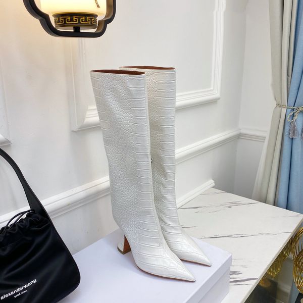 

designers latest slide fashion long tube womens leather boots luxury customization brand woman shoes, Red;white