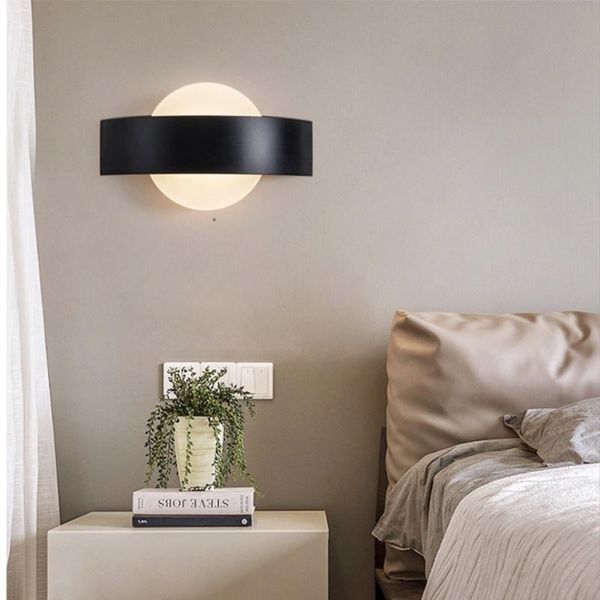 

nordic wall lamp modern minimalist living room bedroom bedside balcony corridor aisle wrought iron creative lamps