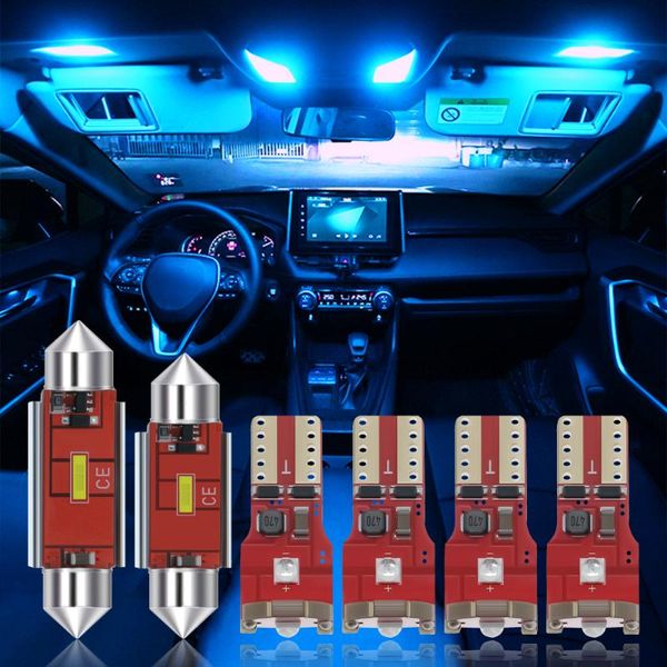 

emergency lights for mg 6 mg6 2010-2014 2021 hatchback sedan 6pcs error led bulbs car interior dome reading lamps trunk accessories