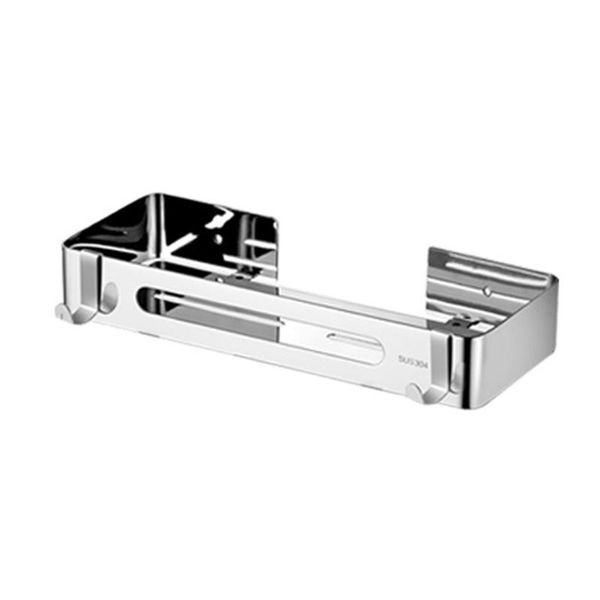 

rack home stainless steel soap bathroom shelf holder organizer multifunction punch hardware shampoo corner storage shelves