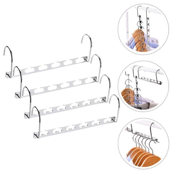 

hangers & racks 4pcs practical six-hole durable clothes anti-slide