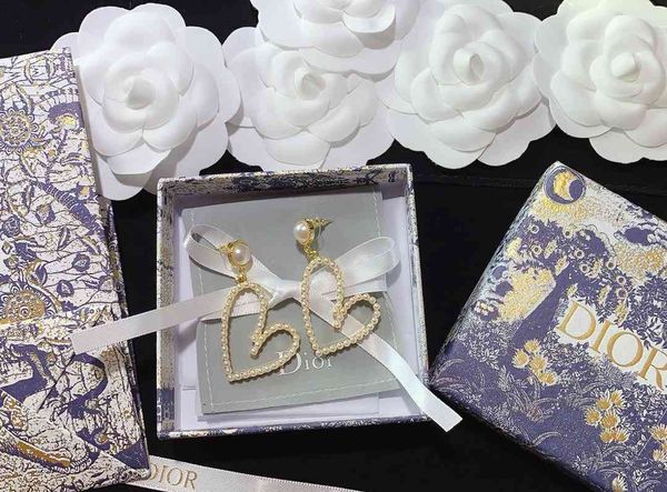 

special offer 2021 luxury designer jewelry love pearl earrings, Silver