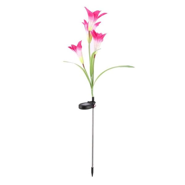 

lawn lamps icoco 4 led solar power flower light waterproof heads lily outdoor garden yard landscape balcony decorative lamp