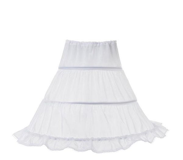 

skirts formal 3 hoops children kid skirt petticoat crinoline underskirt wedding accessories for girls ball gown elastic waist