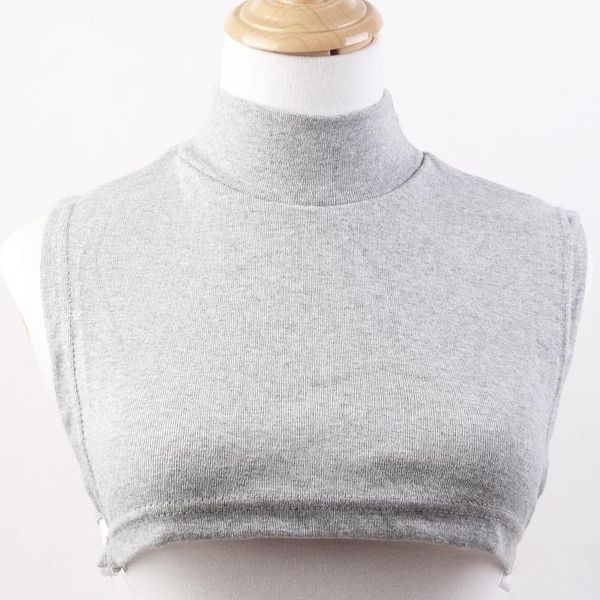 

bow ties linbaiway men and women knitting fake collar turtleneck soft removable shirt detachable collars neck chest scarf false, Black;gray