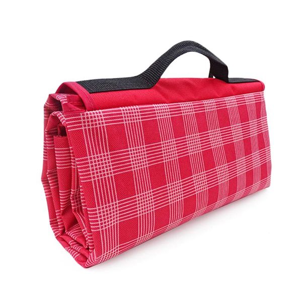 

folding picnic mat waterproof portable outdoor beach camping travel party sleeping moistureproof plaid blanket pads