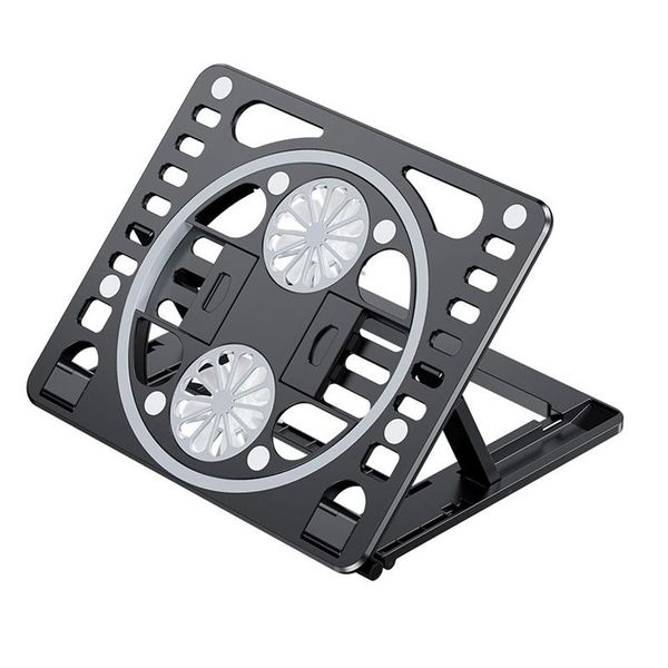 

lapradiator bracket with dual cooling fan deskheight adjustment design stand holder suitable all sizes notebook tablet pc stands