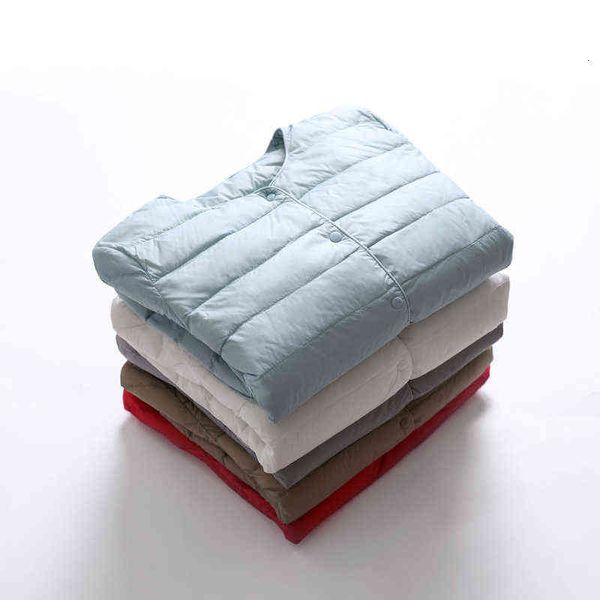 

2021 ultra-thin ultra light brand down et women's short weight winter, Black