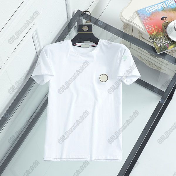 

7 styles mens t shirt monclair france tide brand tee m letter rooster logo tees shirts, White;black