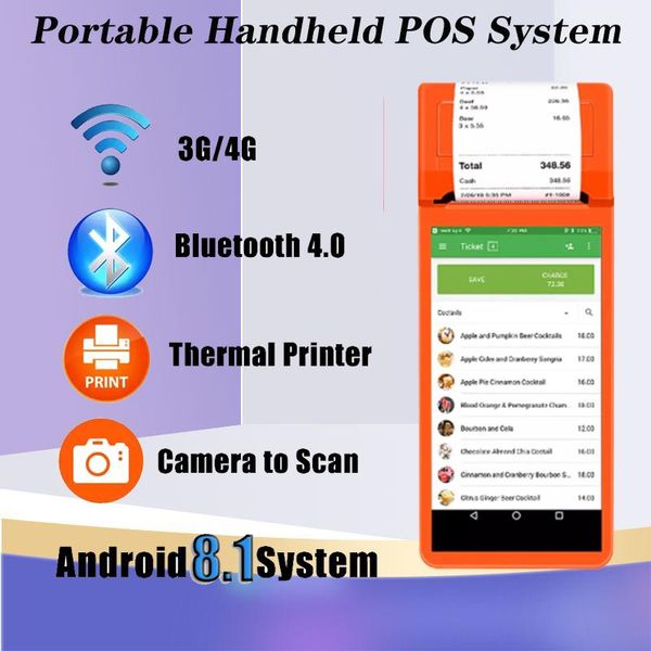 

printers android nfc handheld terminal thermal printer wifi bluetooth 3g pda jp-q2