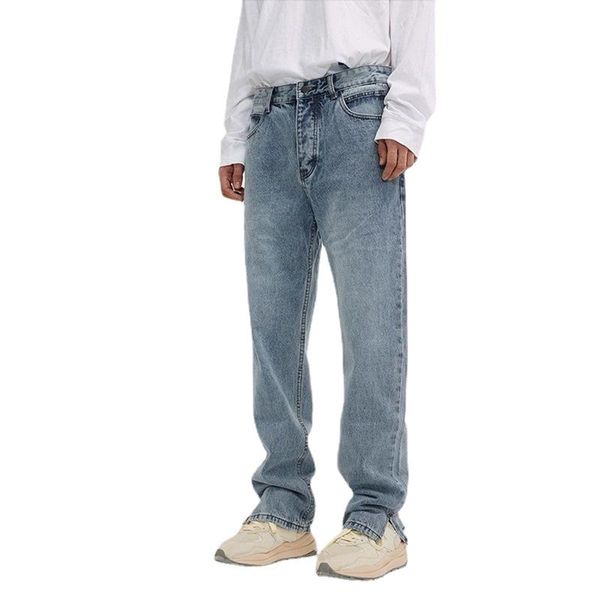 

men's jeans star actual shooting models 2021 autumn and winter retro minimalist old vintage pants casual, Blue