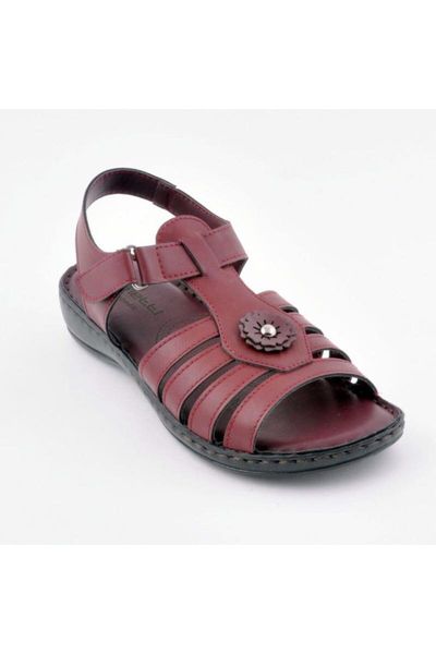 

sandals women burgundy, Black