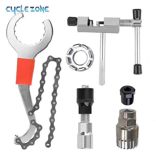 

tools bicycle kits crank puller/chain splitter cutter breaker/flywheel remover/spoke wrench/bike repair accessories for mtb bike