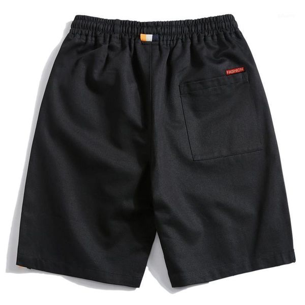 

men's shorts woodvoice brand men summer fashion solid color casual male bermuda masculina knee length plus size 28-40 straight, White;black