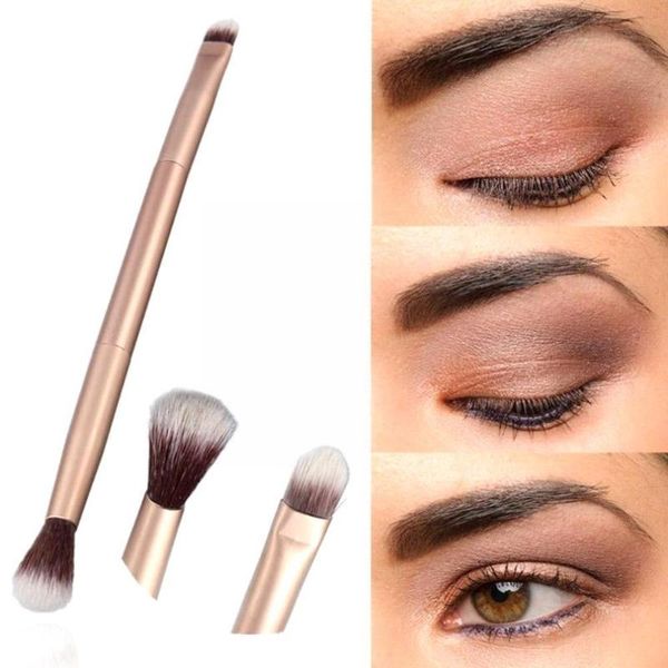 

makeup brushes double ended face brush foundation concealer contour cosmetics eyeshadow highlighting beauty tool t4h5