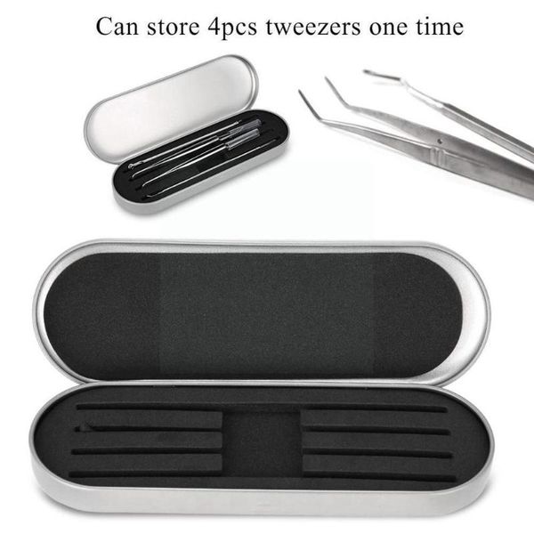 

false eyelashes grafting eyelash tweezers storage box beautiful protective flowering kit tinplate clip planting p2d4