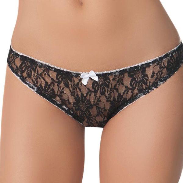

women's underpants low-waist panties crotchles lace lingerie ladies girl transparent underwear erotic intimates thongs, Black;pink