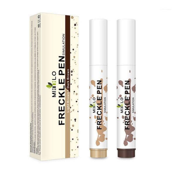 

eyeliner 2 colors freckle pen set natural lifelike makeup long lasting soft dot sopt for sunkissed dark & light brown1