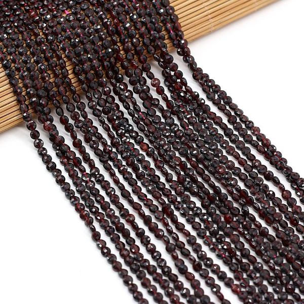 

other natural stone beads small oblate shape faceted garnet loose spacer beaded for jewelry making diy bracelet necklace accessories