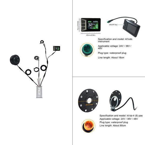 

tools electric bike 36v 250w brushless front rear motor wheel hub lcd7c ebike conversion kit