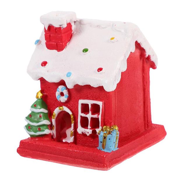 

christmas decorations mini house tablemicro miniature snow scene villa