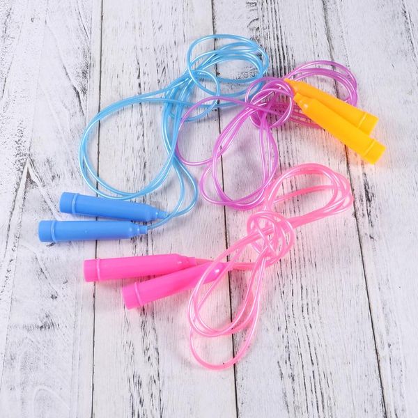 

jump ropes 2pcs plastic handle durable anti-slip poratble exercise equipment skip rope for kindergarten