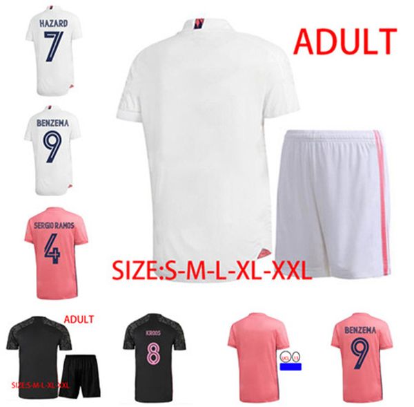 

soccer jersey2021ronaldo bale marcelo benzema hazard sergio ramos 2021 home away high-quality long sleeve football shirt, Black;yellow