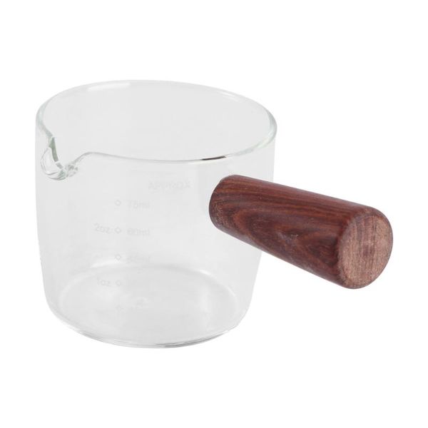 

mugs 1pc pitcher coffee jar small jug with anti-scald wooden handle