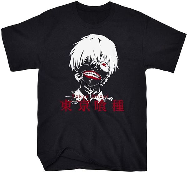 

men's t-shirts 2021 summer selling harajuku style faiwvhe tokyo ghoul t-shirt kaneki anime graphic tee shirts, White;black