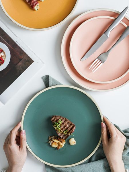 

dishes & plates round tray dinner nordic set and dinnerware talerze obiadowe restaurant supplies bd50dp