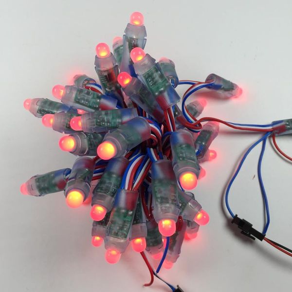 

5000pcs dc 5v ws2811 ic led module string light 12mm rgb full color outdoor waterproof advertisement addresable pixel modules