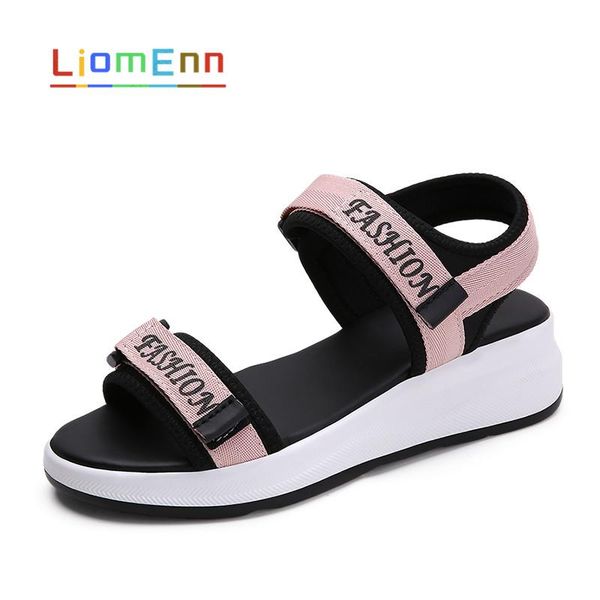 

sandals women's 2021 summer ladies white flat platform women casual shoes female designer fashion zapatillas mujer, Black