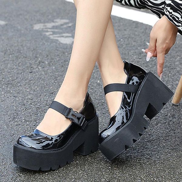 

dress shoes brand fashion gothic mary jane black lolita style cosplay halloween gift great quality chunky heels platform pumps woman