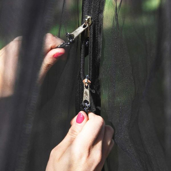 

t1-2 person portable outdoor camping hammock with mosquito net high strength parachute fabric hanging bed hunting sleeping swing camp furnit