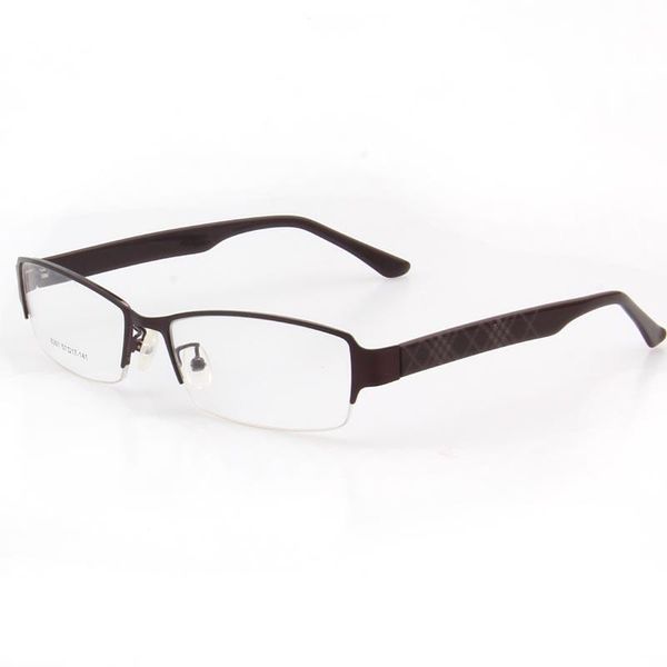 

half rimless eyeglasses frame optical glasses prescription spectacles design stainless steel rui hao eyewear brand fashion sunglasses frames, Black