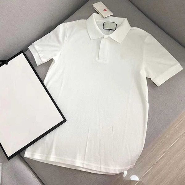 21ss Uomo T-shirt polo Designer lettera G Camicie moda donna T-shirt manica corta Nero bianco Estate più vendute tuta da uomo maglietta casual top all'ingrosso L0VX