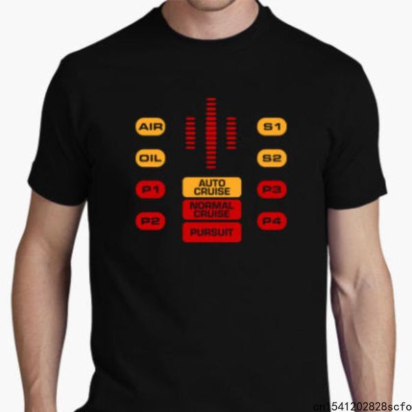 

men's t-shirts men clothing summer style camiseta el coche fantastico panel de control knight rider kishirt maglietta tee shirt, White;black