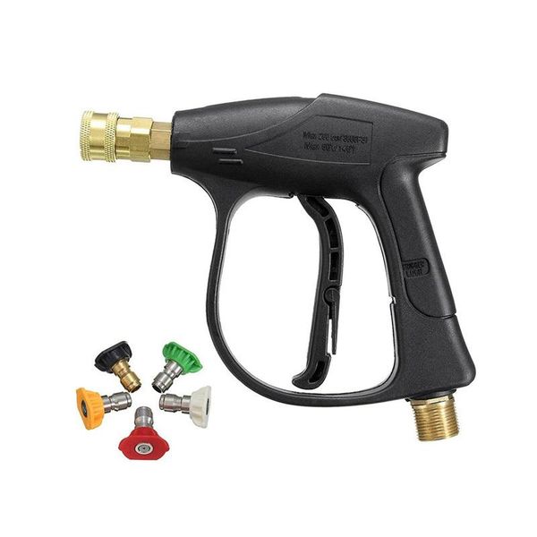 

watering equipments 3000 psi portable alloy high pressure cleaning water gun 5 colors quick connection nozzle sprayer garden necessities
