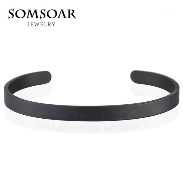 

wholesale black color 3mm,5mm,7mm wide personalization stamped mantra bangle can engraved meaningful words as gift for men1