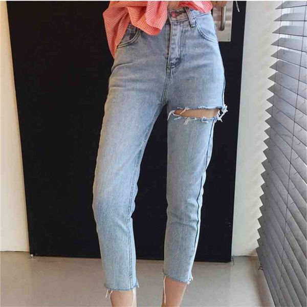 

jeans ripped for women high wasit vintage mom jeans mujer casual streetwear boyfriend ladies ny denim pants pencil trousers mxzg d7zz, Blue